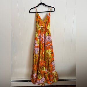 Tracy Reese Vibrant Floral Maxi Dress